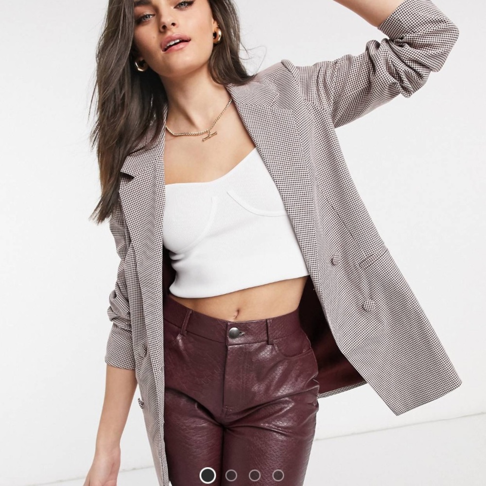 NWT ASOS Checkered Blazer